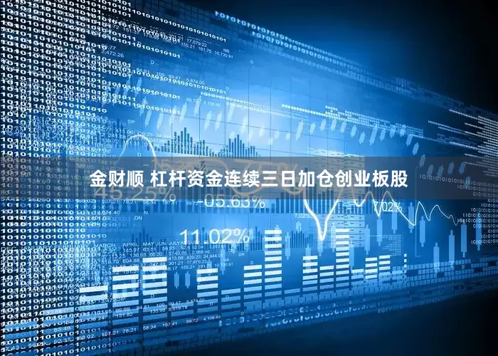 金财顺 杠杆资金连续三日加仓创业板股