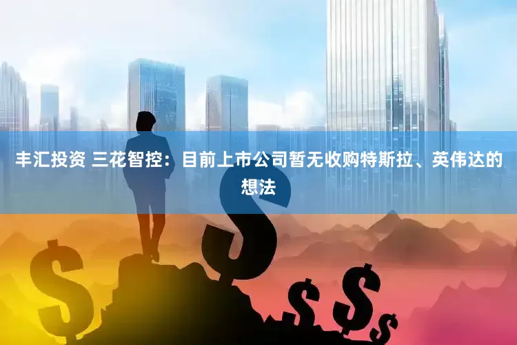 丰汇投资 三花智控：目前上市公司暂无收购特斯拉、英伟达的想法